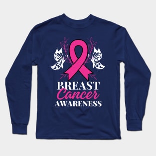 Hate Survivor -  Breast Cancer Awareness Long Sleeve T-Shirt